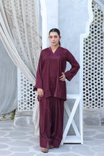 Deep plum set