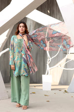 Sea green printed