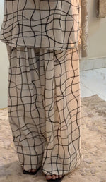 Ivory grid farshi set