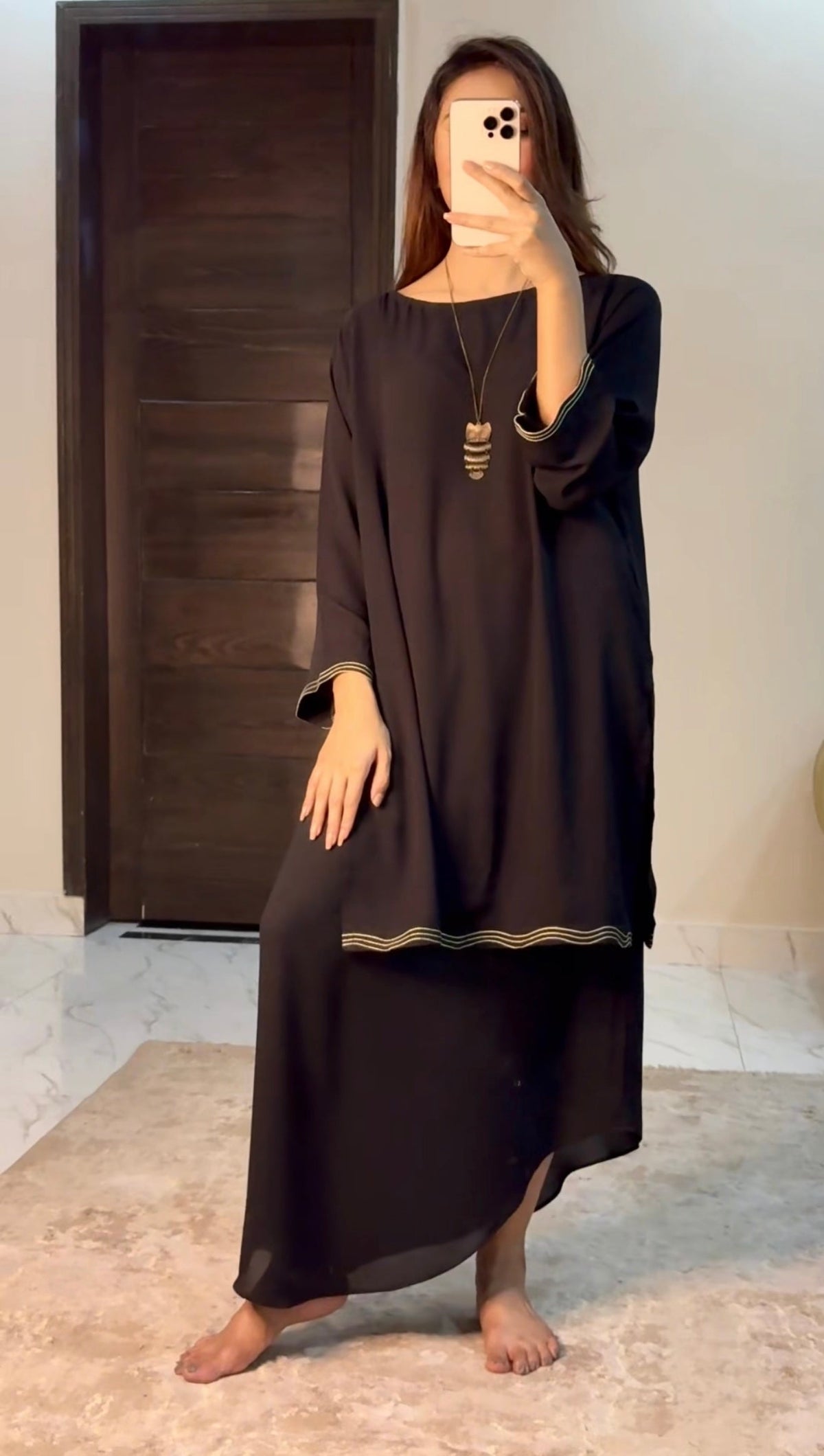 Black skirt dress