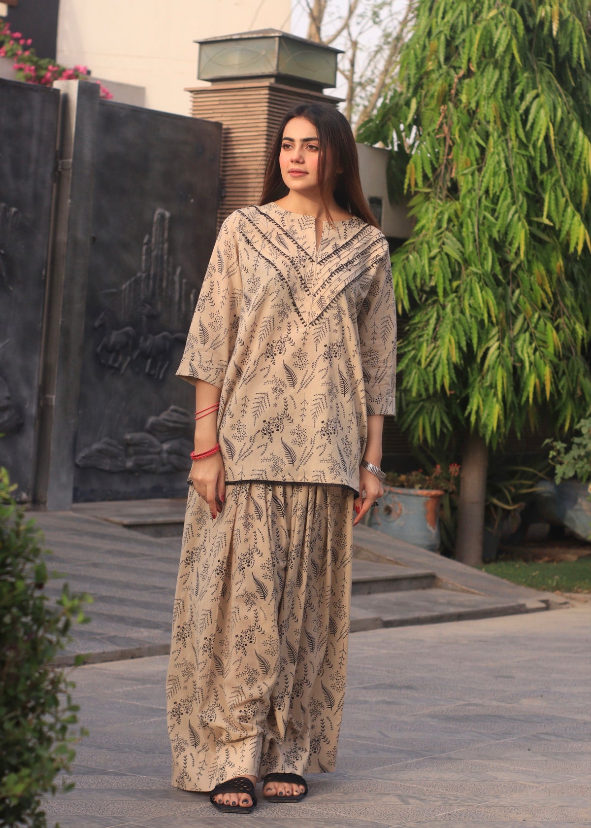 Lawn skin Farshi set
