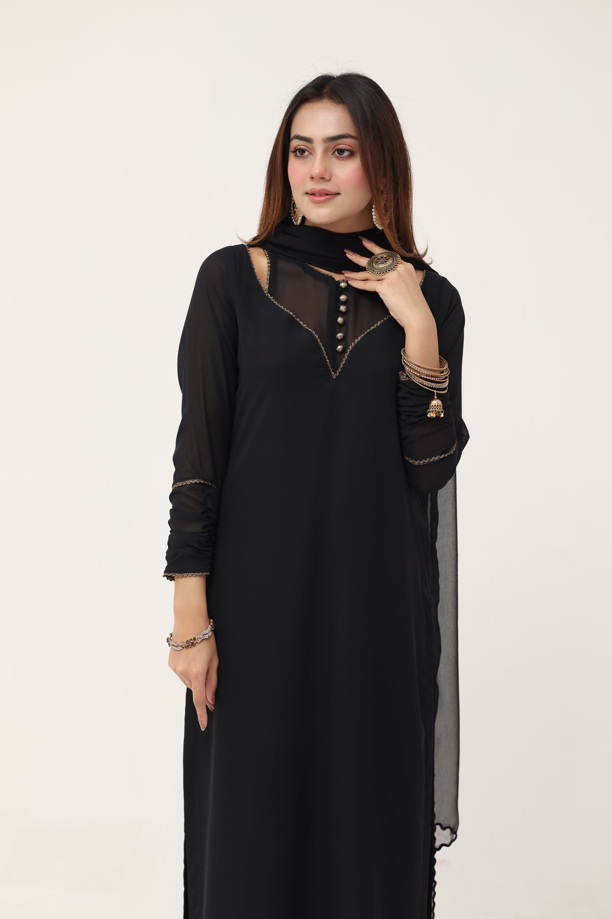 3 piece Black dress